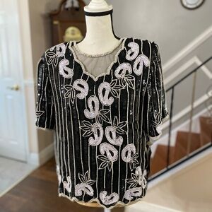 Stenay Beads & Sequin Gorgeous Evening Top